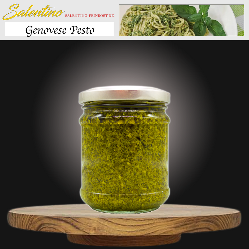 Genovese Pesto, Pesto mit Basilikum, italienische Soße für Pasta, online bestellen, online kaufen, italienische pesto