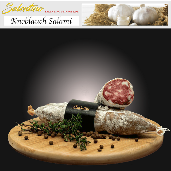 Knoblauch Salami, Salami mit Knoblauch online bestellbar, italienische salami online kaufen