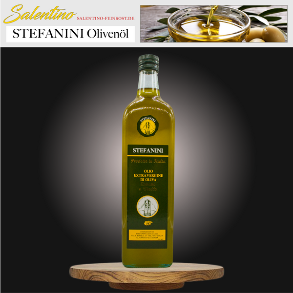 Stefanini Olivenöl extra vergine online bestellbar, italienische Olivenöl, fruchtig, 1 Liter, online kaufen